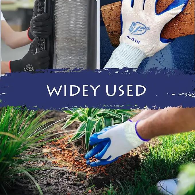 48 Pairs Garden Gloves for Women Men Breathable Rubber Coated Yard Safety Work Thorn Proof Work Gloves by GreenHaven Gardens