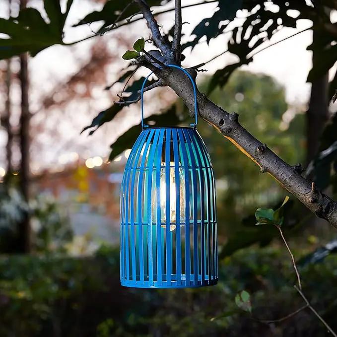 Solar Lantern Outdoor Waterproof Hanging Metal Birdcage Shaped Lantern Decorative Solar Light for Garden Yard Patio Porch by GreenHaven Gardens
