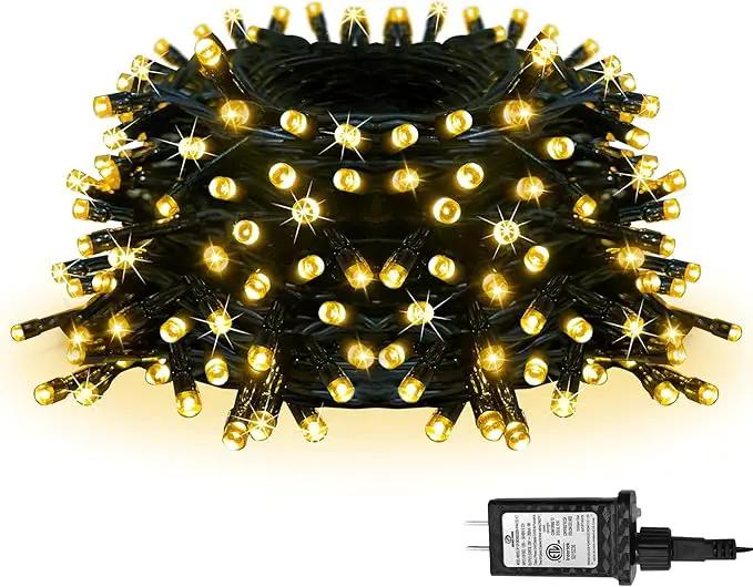 100 LED Christmas String Lights, 39FT Indoor Christmas Lights Plug-in with 8 Modes & Timer & Memory Function, Waterproof Christmas Lights Outdoor for Holiday Party Christmas Tree Decor by GreenHaven Gardens