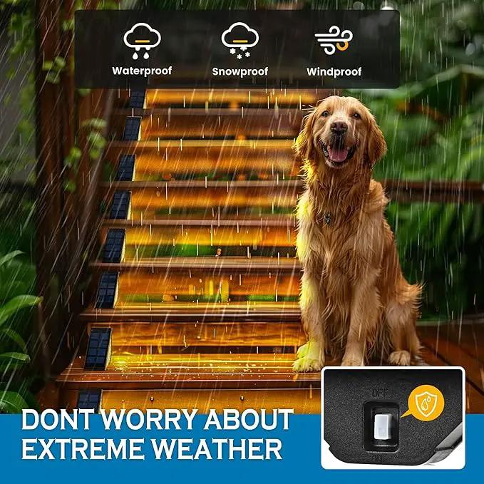 SOLPEX Solar Step Lights for Outside, 24 LEDs Solar Stair Lights Outdoor Waterproof Decor for Stair, Porch, Step, Deck, Fence, Front Door, Balcony, Patio, Wall, Yard, Garden(6 Pack, Warm White) by GreenHaven Gardens