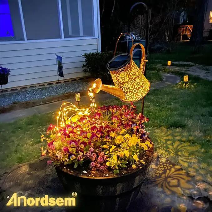 Watering Can Lights Solar Powered: Garden Light Waterproof Outdoor Decoration - Flower Lanterns Hanging Yard Patio Path Proch Decor - Birthday Gardening Gifts for Women Mom Grandma by GreenHaven Gardens