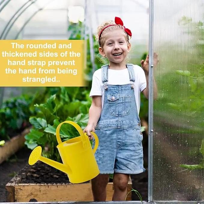 Finderomend Metal Watering Can 1.5L/51oz, Iron Art for Outdoor Plants, Yellow by GreenHaven Gardens