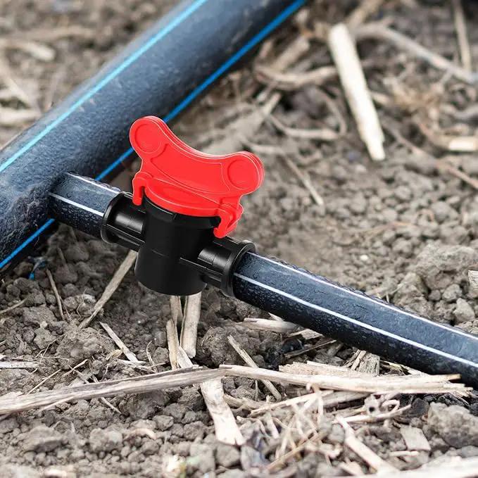 Drip Irrigation Switch Valve Gate Valves for 1/2 Inch Double Male Barbed Valve (16) by GreenHaven Gardens