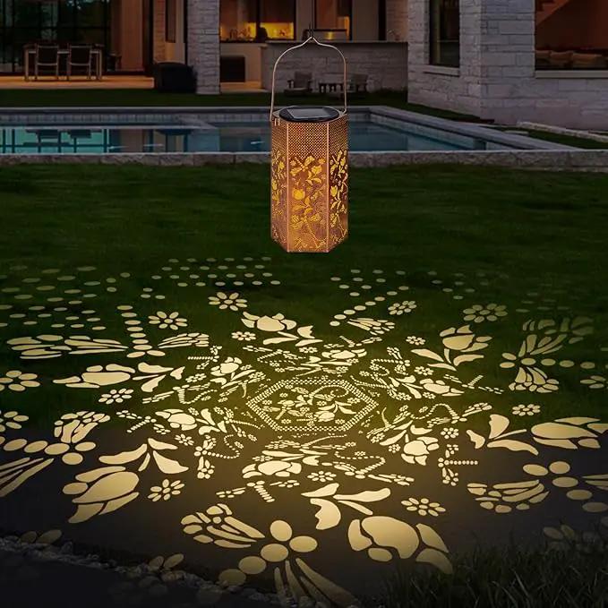 2 Pack Dragonfly Solar Lanterns Outdoor Waterproof - Birthday Gifts for Women, Men, Mom, Solar Lights Outdoor Hanging Garden Decor for Outside, Patio, Outdoor, Yard, Lawn, Balcony by GreenHaven Gardens