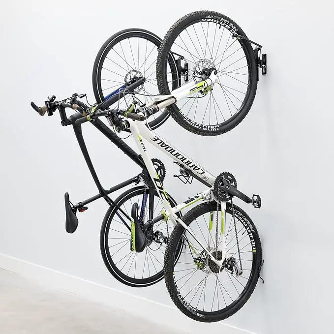 StoreYourBoard Bike Swivel Rack – Wall Mounted Garage Bike Storage, Vertical Hanger with 120° Swing Design & Stopper, Space-Saving Indoor Wall Mount – Fits Kids Bikes, BMX & More by GreenHaven Gardens