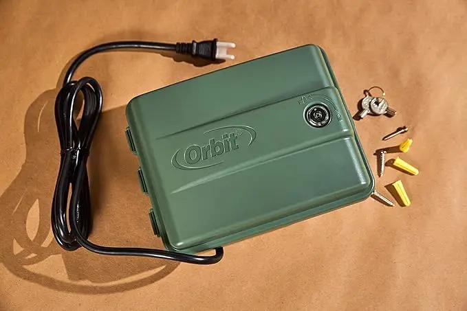 Orbit 57894 4-Station Outdoor Swing Panel Sprinkler System Timer by GreenHaven Gardens