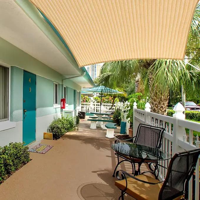 Eden's Decor Straight Flat-Edged Sun Shade Sail Rectangular 4' x 7' Beige UV-Blocking Outdoor Canopy Fabric Cloth Awning for Pergola Patio Garden Backyard Custom Size by GreenHaven Gardens
