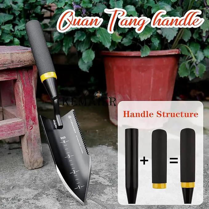 Garden Tool Set - Featuring a Heavy-Duty Stainless Steel Hand Cultivator, Transplant Shovel, Trowel, Crack Weeder, and Dandelion Weeder - The Ultimate, Unbreakable Gardening Gift by GreenHaven Gardens