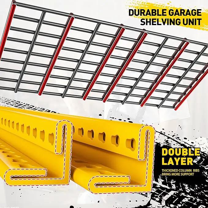 REIBII Garage Shelving Load 3000LBS, 5-Tier Storage Shelves, Adjustable Heavy Duty Metal Shelving Unit for Pantry, Basement, Warehouse, 72" H x 36" W x 16" D by GreenHaven Gardens