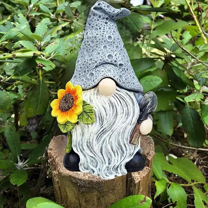 Key Hider Outdoor Garden Gnomes Statue Hide A Key Outside Gnome Figurine Decor For Yard Lawn Hidden Spare Key Holder Lock Box by GreenHaven Gardens