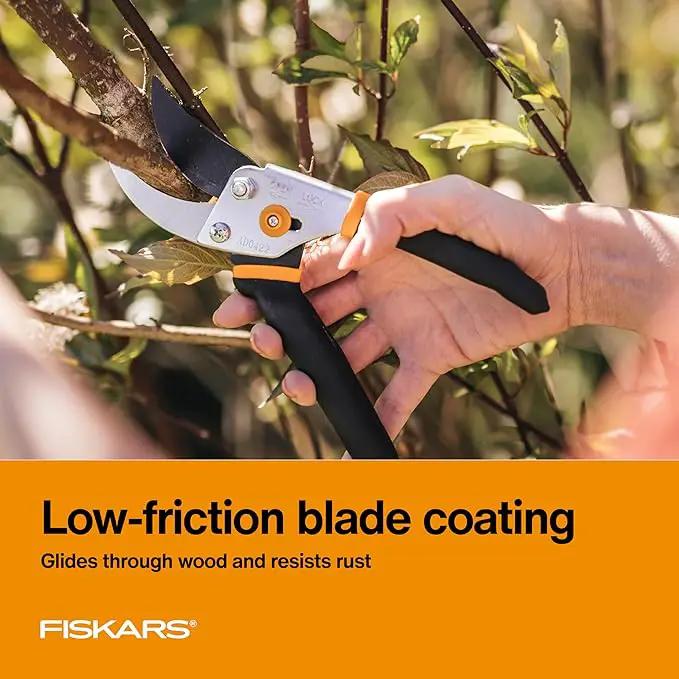 Fiskars House Plant Starter Tool Set with Set with Bypass Pruner, Trowel, Cultivator, and L/XL Garden Gloves for Indoor Gardening (4 Piece Kit) by GreenHaven Gardens