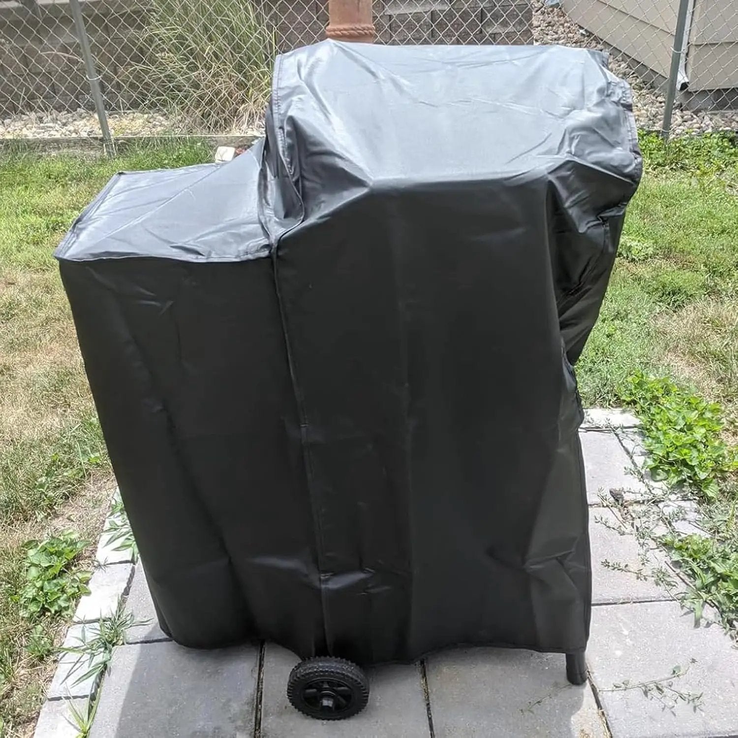 Grill Cover for Char-Griller E1515 Patio Pro Charcoal Grill, Patio Pro 1616, Outlaw Maverick E1016, The King-Griller Gambler E1416 Charcoal Grill, Heavy Duty Waterproof UV Resistant, BBQ Accessories by GreenHaven Gardens