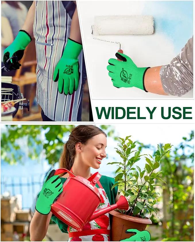 Nuogo 24 Pairs Gardening Gloves for Men Women Rubber Coated Landscaping Work Gloves Safety Work Construction by GreenHaven Gardens