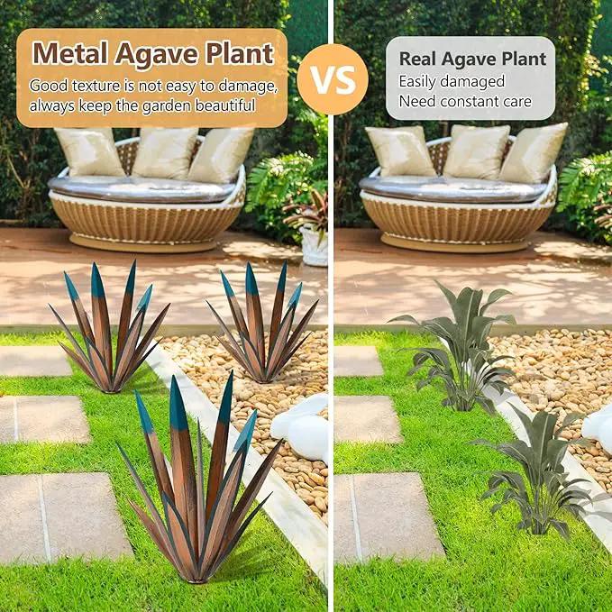 2pcs Metal Tequila Country Sculpture DIY Tequila Plant Home Decor Country Tequila Garden Ornament Indooutdoor Statuette Patio Lawn Patio Stake Decoration Gift to The Garden 16" by GreenHaven Gardens
