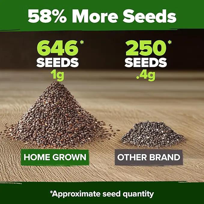 HOME GROWN White Sage Seeds 646 Pack 𝗡𝗢𝗡-𝗚𝗠𝗢, 𝗨𝗦𝗔-𝗦𝗢𝗨𝗥𝗖𝗘𝗗 Heirloom Seeds - Grow Aromatic Sage Plants for Your Herb Seeds Garden with Sage for Planting Outdoor or Indoor (Salvia apiana)