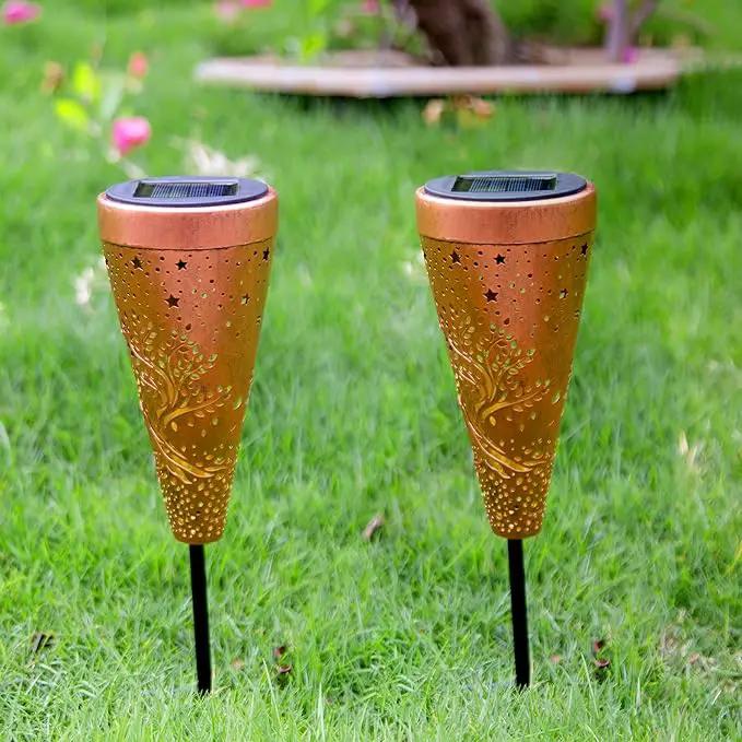 Tree of Life 2 Pack Solar Pathway Lights - Outdoor Waterproof Garden Decor, Pathway Landscape Lights for Backyard Patio Path Yard Lawn Walkway by GreenHaven Gardens