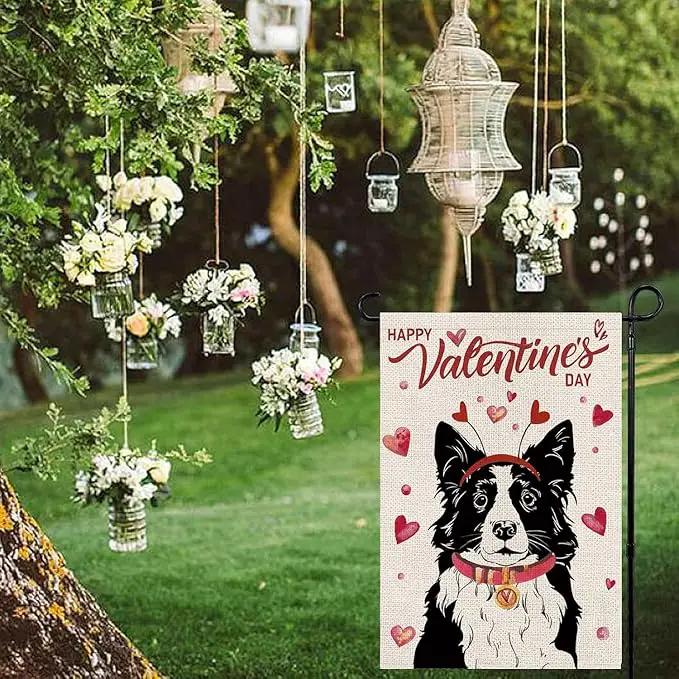 Seasonal Garden Flags Border Collie Double Sided Flags Set of 11 Holiday Farmhouse Indoor Outdoor Yard Lawn Christmas Gifts Decorations 12.5x18 Inch by GreenHaven Gardens