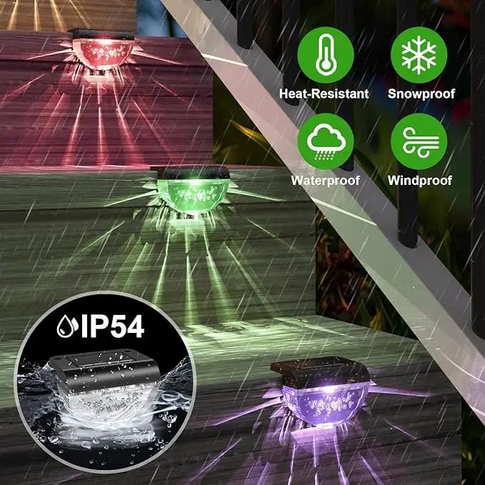 16 Pack Solar Deck Lights Outdoor, Solar Step Lights Waterproof for Outside, Yard, Patio, Garden, Pool, Railing, Stairs, Fence (Color Changing) by GreenHaven Gardens