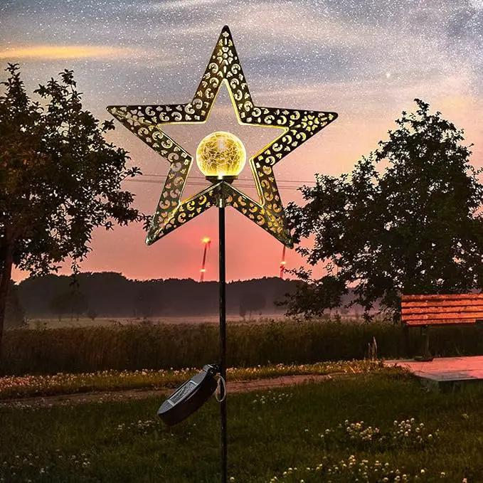 TAKE ME Star Solar Lights Garden Outdoor Decor Waterproof Metal Solar Stakes Lights for Patio Yard Walkway Lawn Patio Mothers Day Garden Gifts Mom Wife Grandma by GreenHaven Gardens