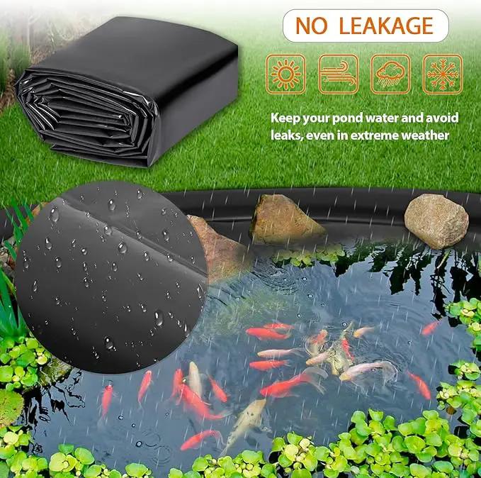 Pond Liners 7 x 10 Feet, Easy Cutting LDPE Pond Liner 20 Mil, High Preformed Koi Pond Liner for Ponds, Streams, Fountains and Garden Waterfall by GreenHaven Gardens