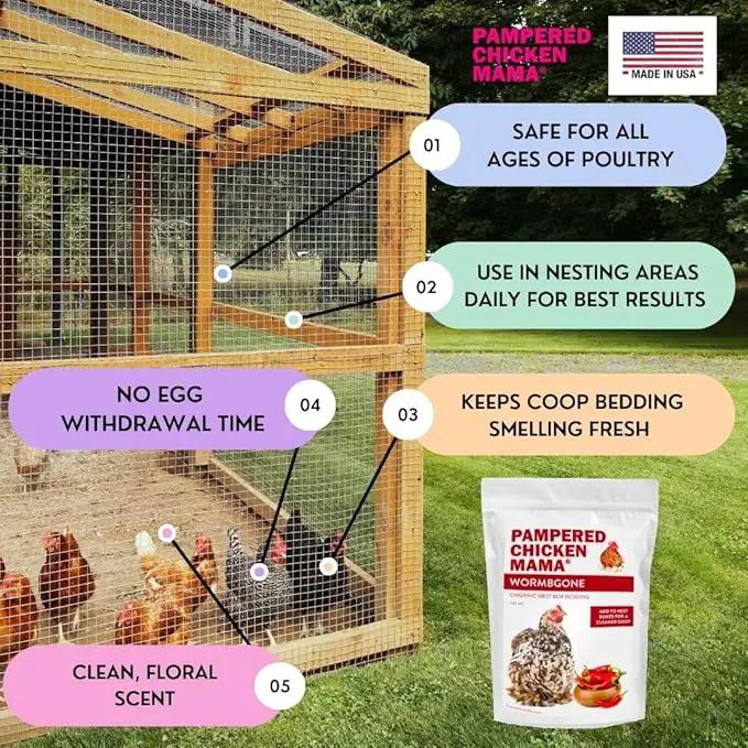 WormBGone Non-GMO Backyard Chicken Nesting Herbs (1 Pound) by GreenHaven Gardens