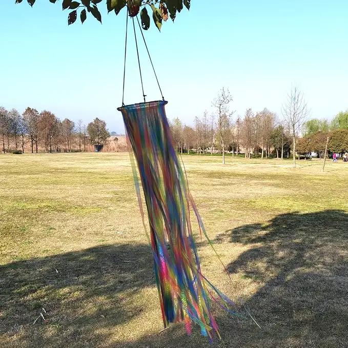 Ribbon Windsock Streamer, Outdoor Decorations for Your Patio, Garden, Yard, Dock and Camper, 49-Inch, WS49-XS by GreenHaven Gardens
