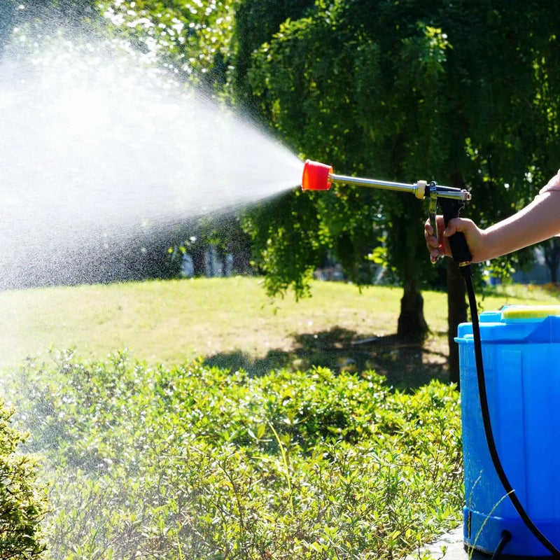 Agricultural Spray Guns, Fruit Tree Sprinkler, Electric Spray, High-Pressure Spray, Long Rod, Even Spray, Direct Spray, Lrrigation and Cleaning (Red headed plastic spray gun) by GreenHaven Gardens