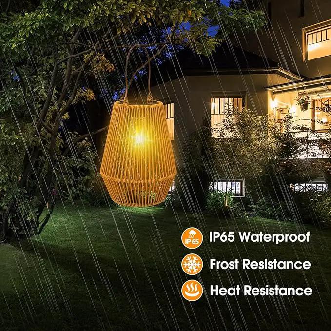 Solar Lanterns, KagoLing Solar Lights Outdoor Waterproof Solar Lights for Outside Hanging Solar Lantern Solar Table Lamp Lights Decoration for Garden,Yard,Patio,Porch,Trees,Lawn,Pathway, 2 Pack by GreenHaven Gardens