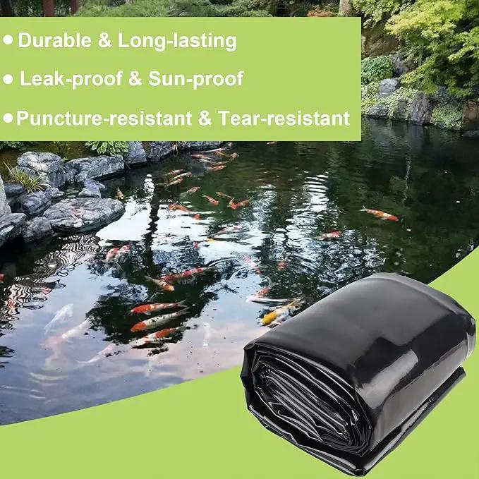 20 x 25 FT Pond Liner, 20 Mil Fish Pond HDPE Liner, Pond Liners for Outdoor Ponds, Koi Ponds, Garden Fountain, Waterfall by GreenHaven Gardens