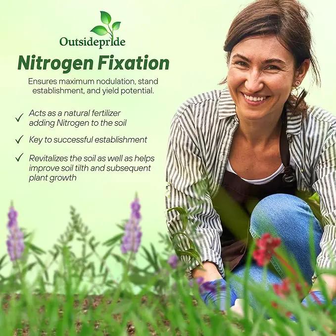 Outsidepride Gardenway Cover Crop Seeds - 10 lbs Nutrient-Rich Seed Mix for Soil Health Improvement & Home Gardens - Mixture of Triticale, Peas, Oats, Vetch, Annual Ryegrass, Crimson Clover by GreenHaven Gardens