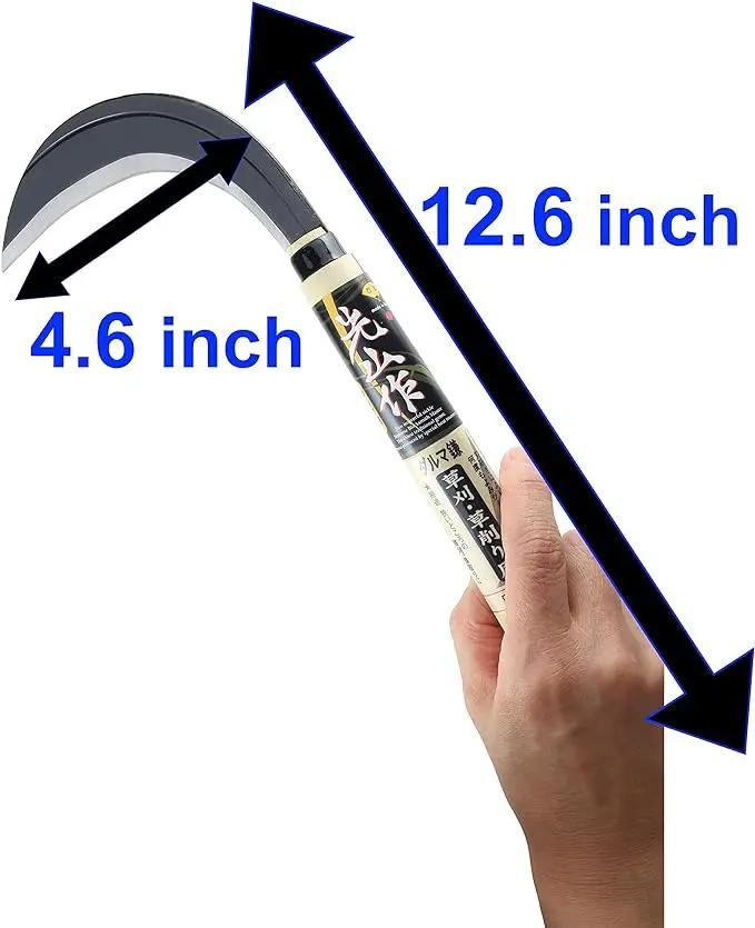 Weeding Tools Gardening Sickle [Made in Japan] Compound Steel Japanese Garden Hand Weeder Hand-held Hoe Scythe by GreenHaven Gardens
