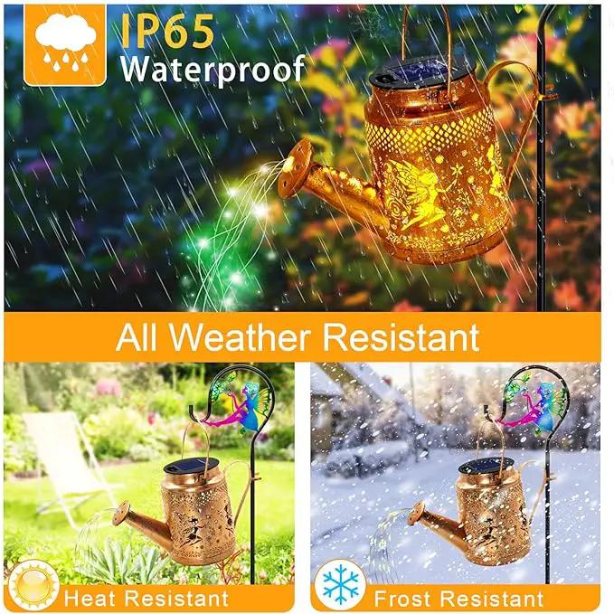 Solar Watering Can Lights, Fairy Hanging Lanterns Outdoor, Gardening Gifts for Mom Women Grandma Birthday, Waterproof Solar Lights Garden Decor for Outside Yard Art Patio Porch Lawn Backyard, 1 Pack by GreenHaven Gardens