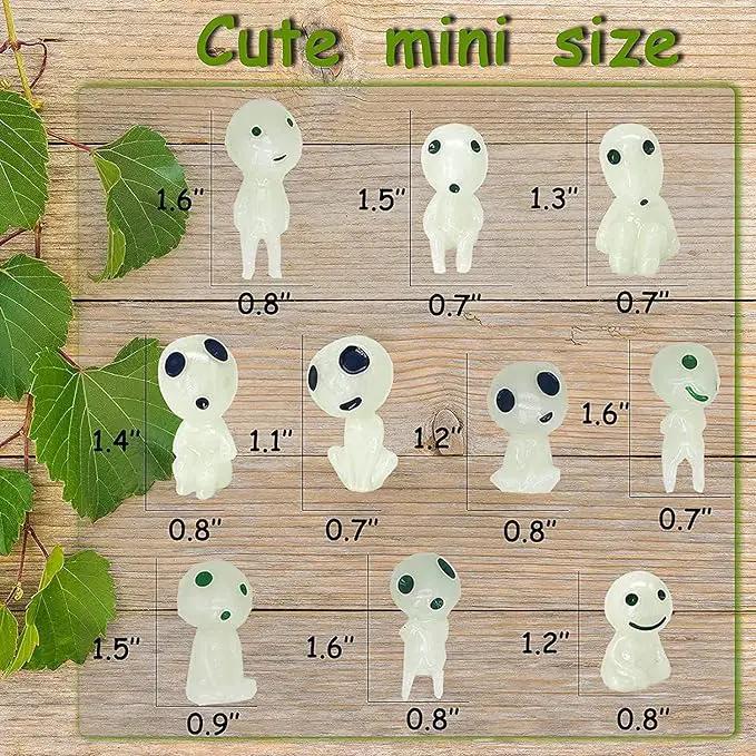 20Pcs Fairy Garden Accessories Outdoor Miniature Decor Glow in The Dark Tree Elves Luminous Ghost for Micro Landscape Gnomes Decoration Patio Lawn Yard Pot Kit by GreenHaven Gardens