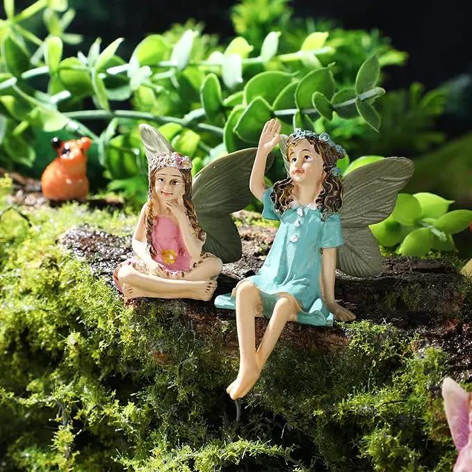 Roowest 16 Pcs Garden Accessories Miniatures Fairies Kit Resin Hedgehogs Cute Tiny Mushroom Miniature Figurines Mini Garden Lawn Yard Micro Landscape Ornaments for Home Decorations Outside by GreenHaven Gardens