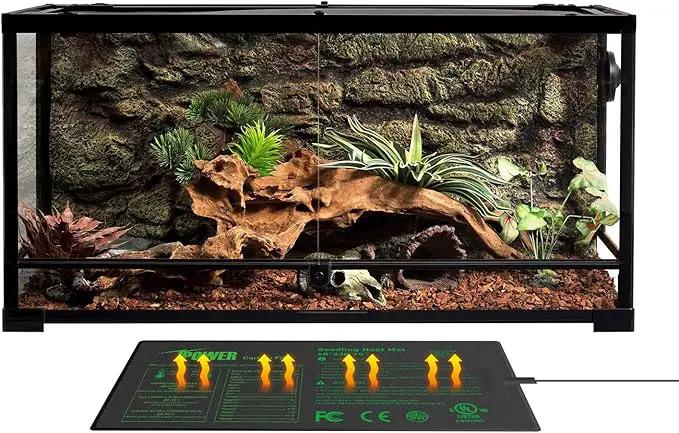 iPower 10" x 20.75" Seeding Heat Mat Upgraded Carbon Film Indoor Warm Hydroponic Plant Germination Starting Pad Durable Waterproof, Black by GreenHaven Gardens