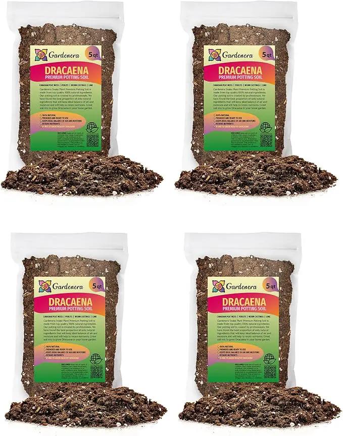 Premium Dracaena Potting Soil Mix - (20 Quart Bag) by GreenHaven Gardens