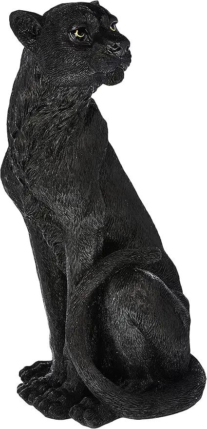 Design Toscano Pensive Panther Black Jaguar Statue by GreenHaven Gardens