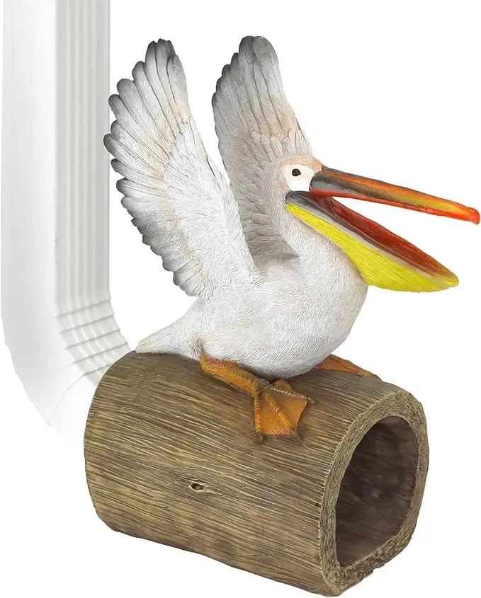 Design Toscano Splash The Pelican RAIN Gutter by GreenHaven Gardens