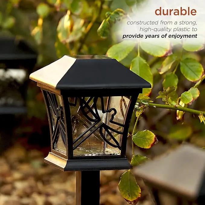 Alpine Corporation Solar-Powered Nature Inspired Pathway Lights, 3-Piece by GreenHaven Gardens