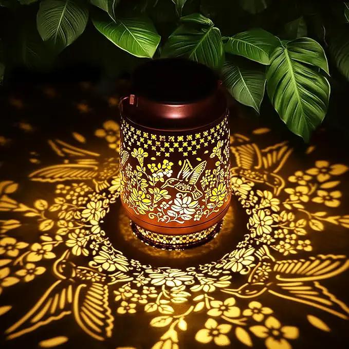 Hummingbird Solar Lanterns Outdoor Waterproof, Mothers Day Gifts Birthday Gifts for Women Mom Grandma Sister, Hanging Solar Lantern Garden Decor for Outside Yard Patio Porch Pathway Lawn Balcony by GreenHaven Gardens