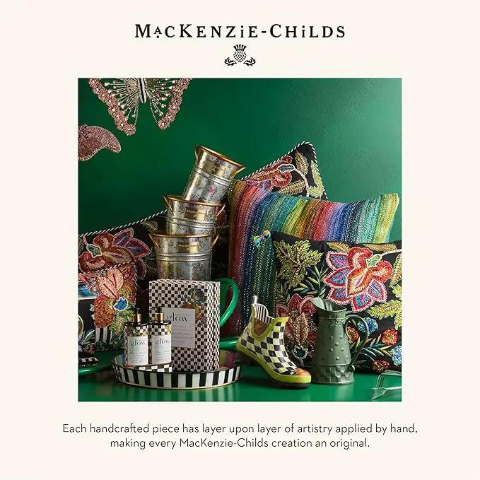 MACKENZIE-CHILDS Galvanized Flower Buckets, Decorative Metal Buckets, Flower Market, Set of 3 by GreenHaven Gardens