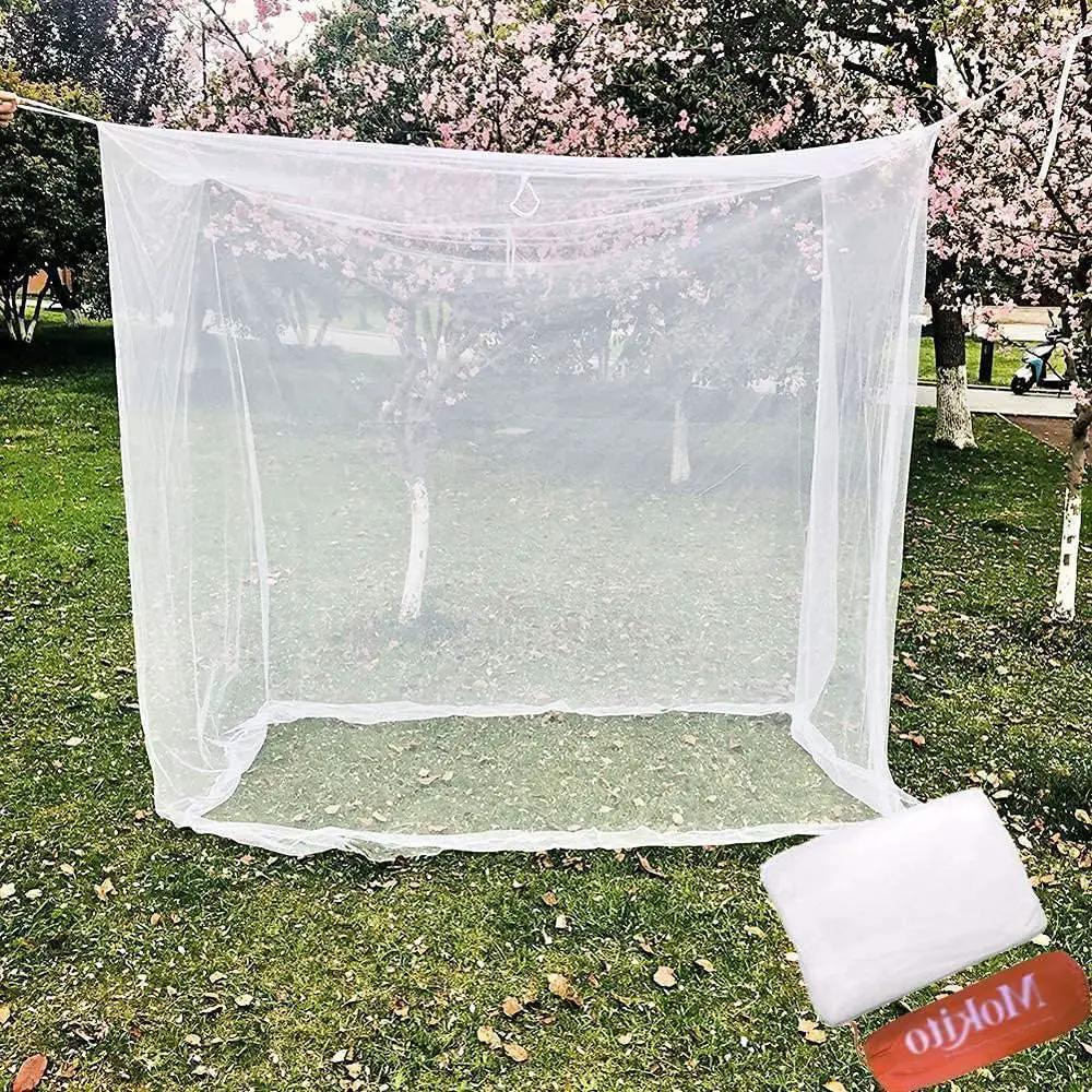 Camp Mosquito Net, 200 x200cm Ultra Large Mosquito Net Camping Tent for Camping, Finest Holes Mesh 20, Square Netting Curtain for Bunk Bed, Camping, Bedding, Patio, Easy Installation, Storage Bag by GreenHaven Gardens