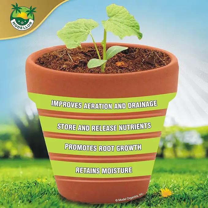 MODELLOR (10 lb) Premium Super Washed Coco Coir Brick, High Yield 18 to 20 gallons, Seed Starter, Organic, pH Balanced, Gardening, Indoor, Outdoor use by GreenHaven Gardens