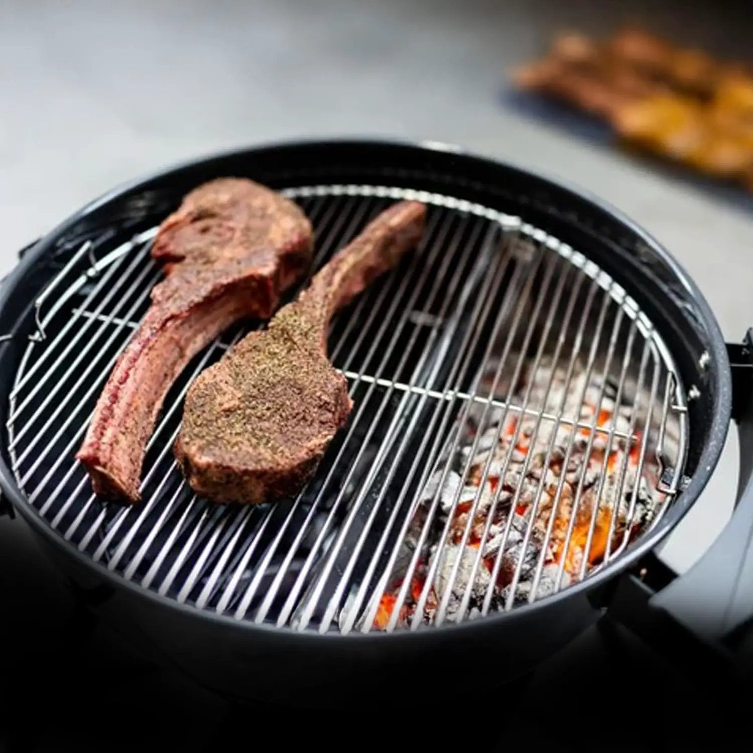 SnS Grills Patented Slow ‘N Sear Original Insert - Stainless Steel Charcoal Basket with Built-In Water Reservoir for Low ‘N Slow Smoking & Charcoal Grilling for Weber & Other Kettle Grills - 22 in by GreenHaven Gardens