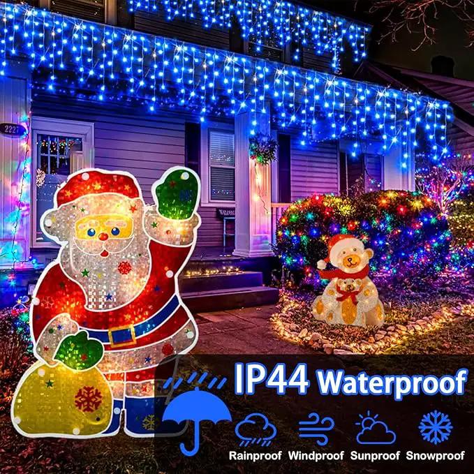 Hezbjiti Christmas Lights Decorations Outdoor, 1600LED 164FT Curtain Fairy Lights 8 Modes 320 Drops Fairy String Curtain Lights for Christmas Decor Eaves Window Party Yard Garden by GreenHaven Gardens