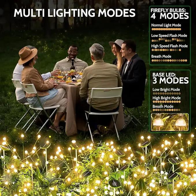 AOSEA Solar Outdoor Waterproof Pathway Lights, Fairy Sway by Wind for Outside, Firefly Lights for Patio, Garden, Yard, Walkway, Sidewalk by GreenHaven Gardens
