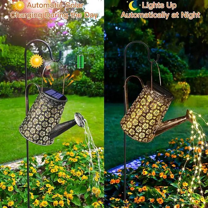 Solar Watering Can with Lights,Solar Outdoor Garden Decor Waterproof Large Hanging Lantern Landscape Lights Outside Decorations for Yard Clearance Porch Patio Pathway Gardening Gift by GreenHaven Gardens