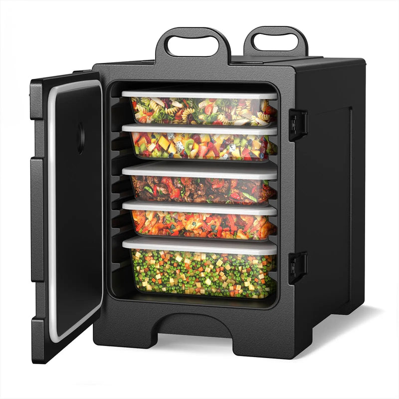 81 Quart Capacity End-loading Insulated Food Pan Carrier with Handles by DirectDeals