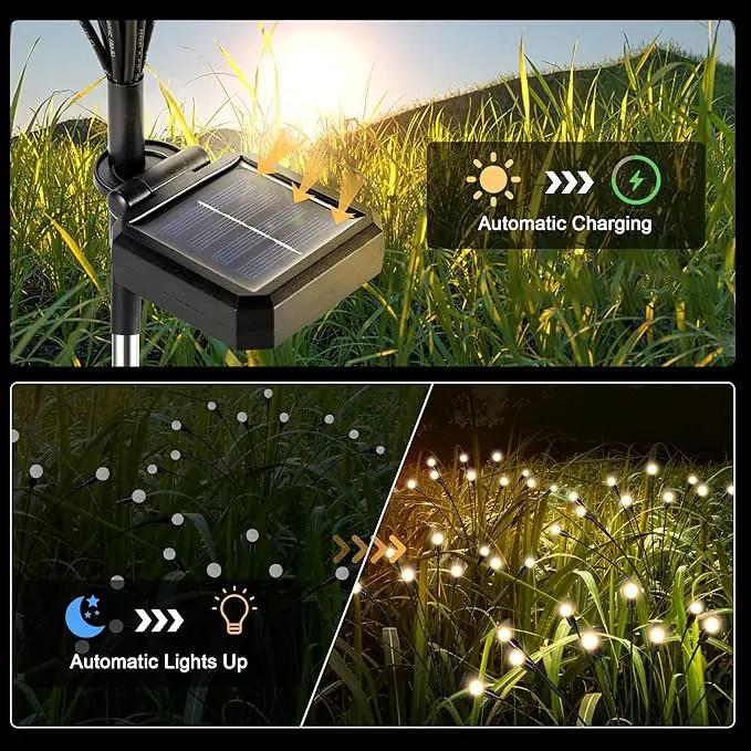 Solar Lights Outdoor Decoration, Waterproof Xmas Outdoor Lights Decor for Yard, Patio, Garden, and Front Porch, 20 LEDs Swing with The Wind (2 Pack, Warm White) by GreenHaven Gardens