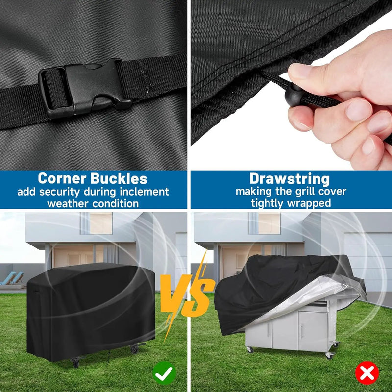 Flat Top Grill Cover for Members Mark Griddle,Waterproof Outdoor 36" Griddle Cover for Members Mark 4 Burner Grill, Heavy Duty Gas Burner Covers for Black Stone 36 Inch Cooking Station,74" W by GreenHaven Gardens